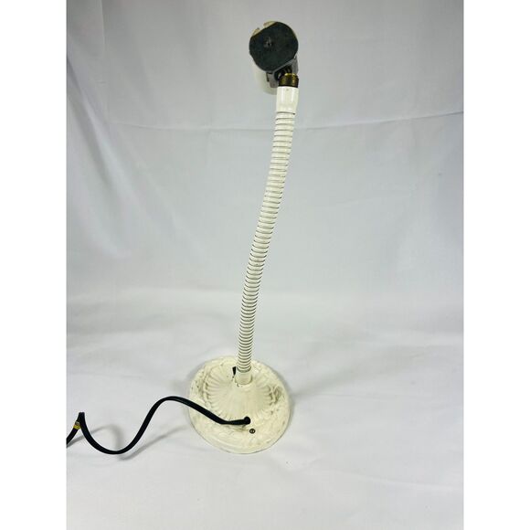 Vintage Art Deco Cast Iron Gooseneck Lamp 1930's Needs Wiring - Picture 7 of 8
